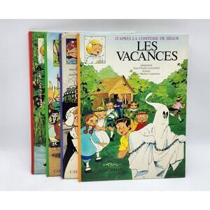 Lot 4 BD La‎ Comtesse de Ségur – Éd. Castermans 1970s Fr Children Comic book lot